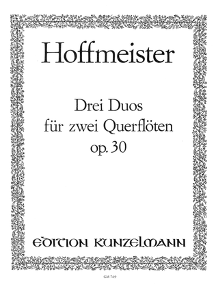 Book cover for 3 Duos for 2 flutes