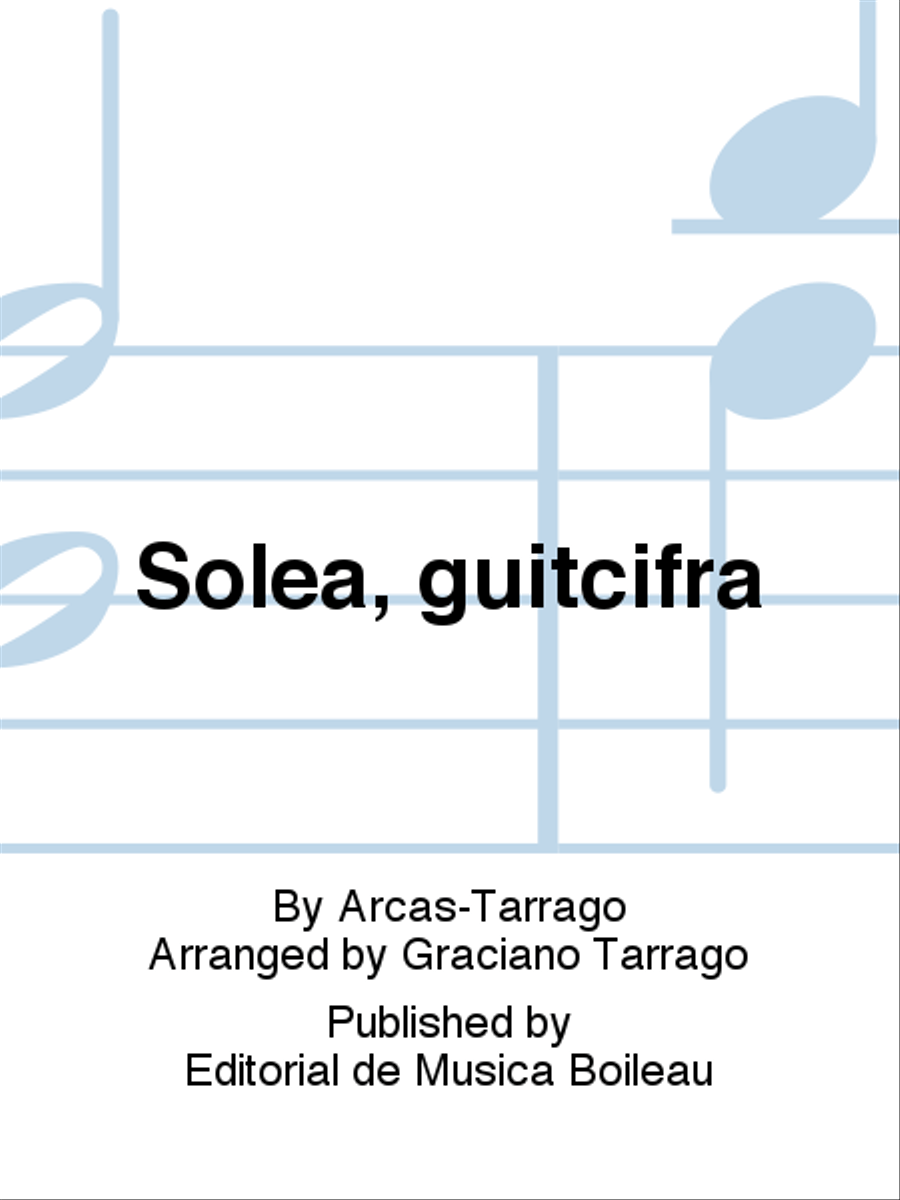 Solea, guitcifra Guitar scores gallery preview page 1
