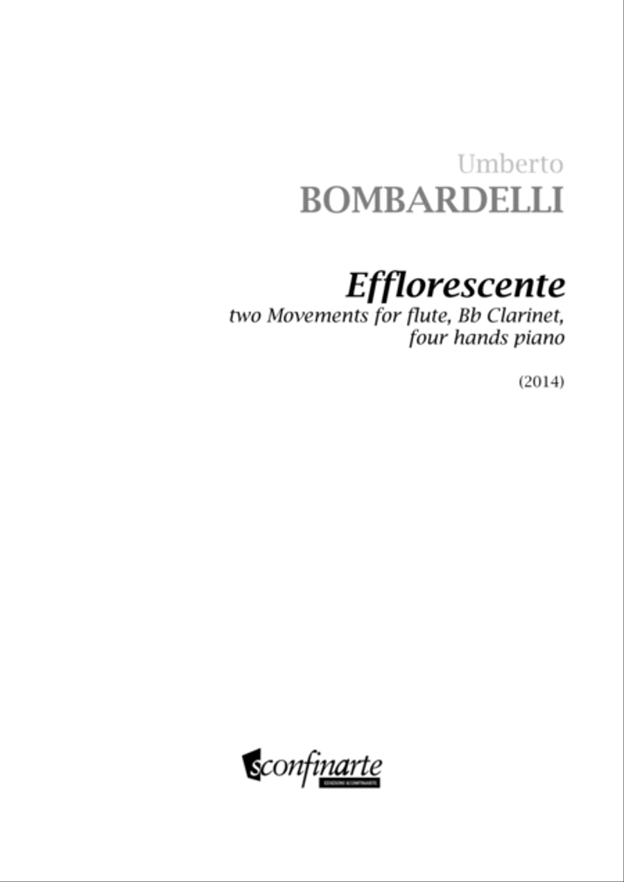 Umberto Bombardelli: EFFLORESCENTE (ES 803) Small Ensemble scores gallery preview page 3
