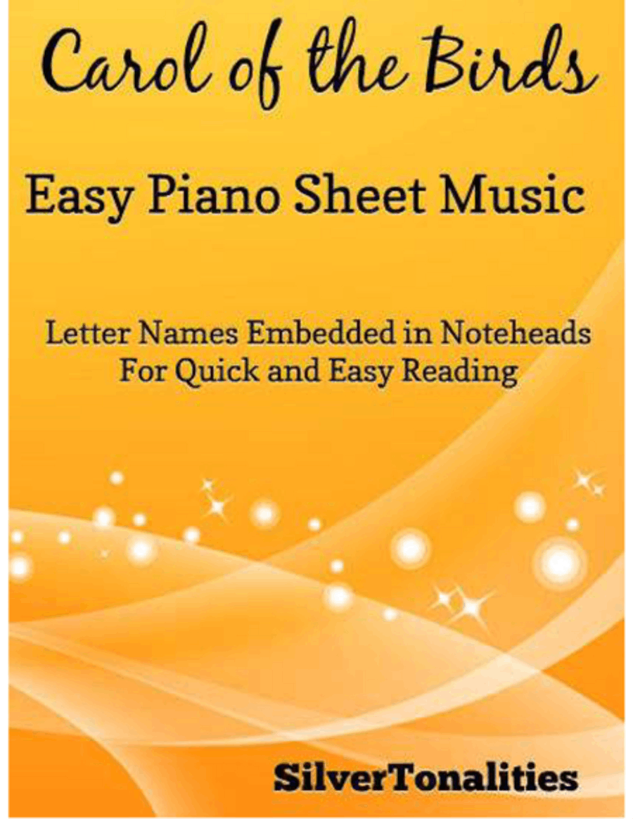 Carol of the Birds Easy Elementary Piano Sheet Music Easy Piano scores gallery preview page 1