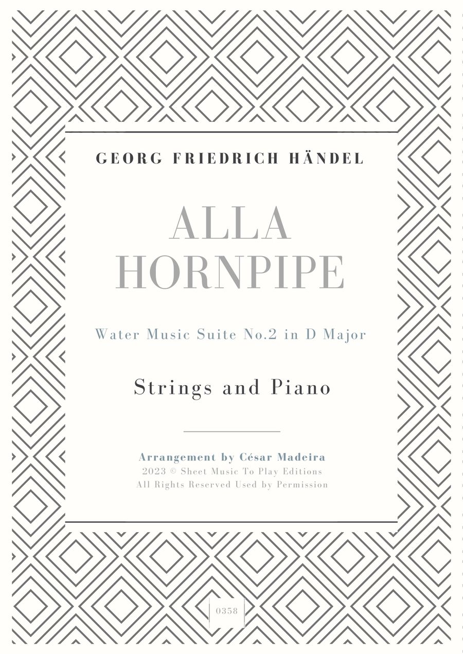 Alla Hornpipe by Handel - Strings and Piano (Full Score and Parts)