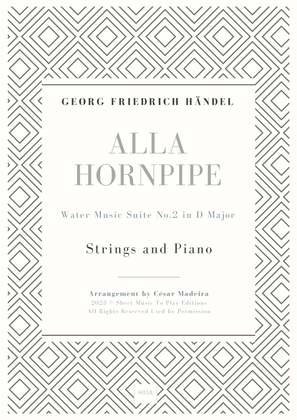 Alla Hornpipe by Handel - Strings and Piano (Full Score and Parts)