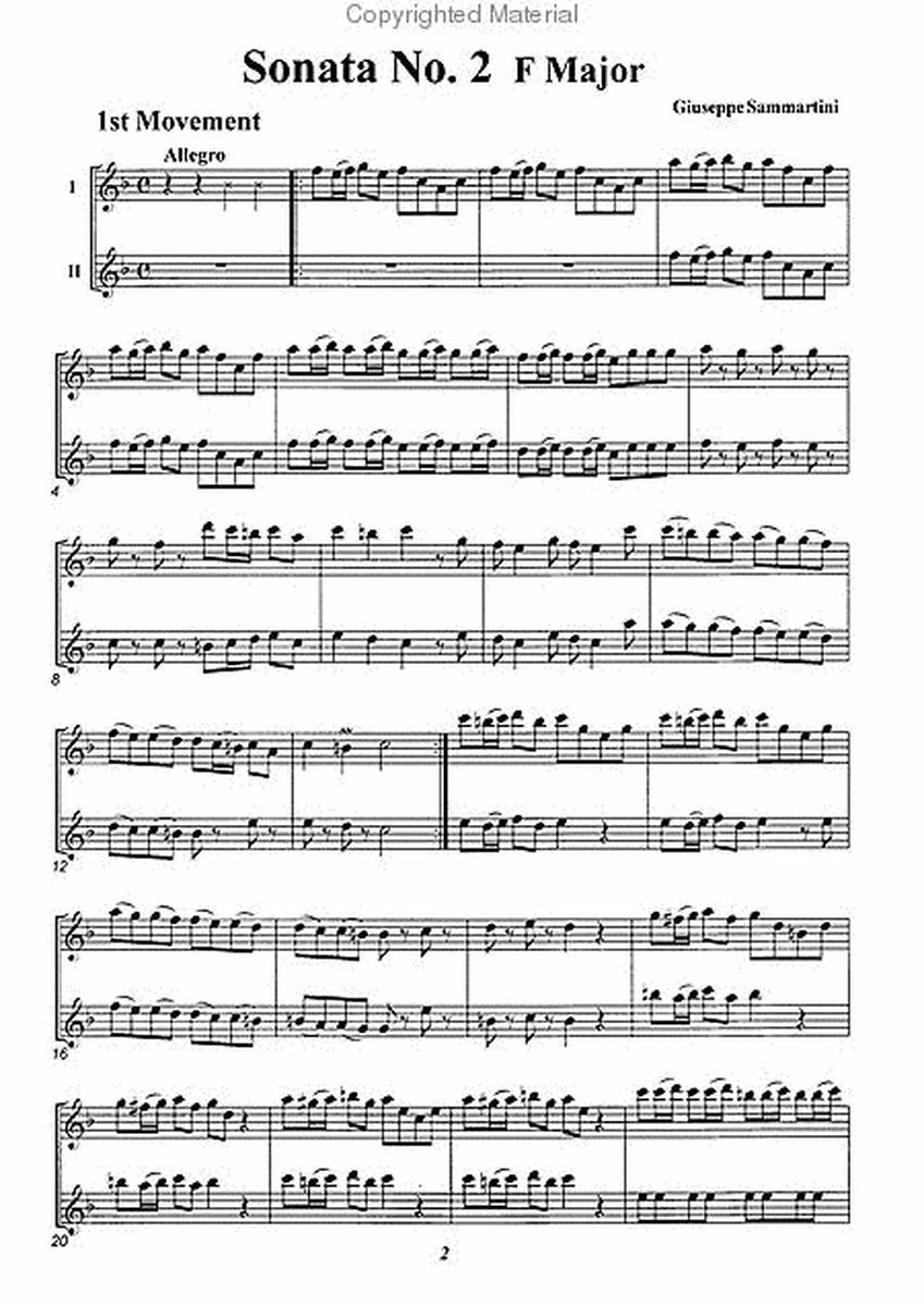 Sonata No. 2 in F Major image number null
