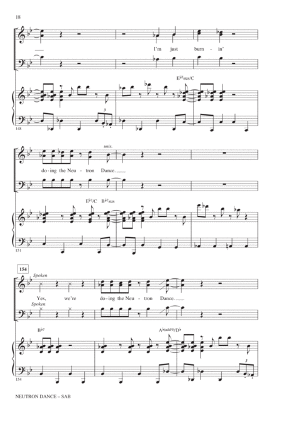 Neutron Dance 3-Part scores gallery preview page 17