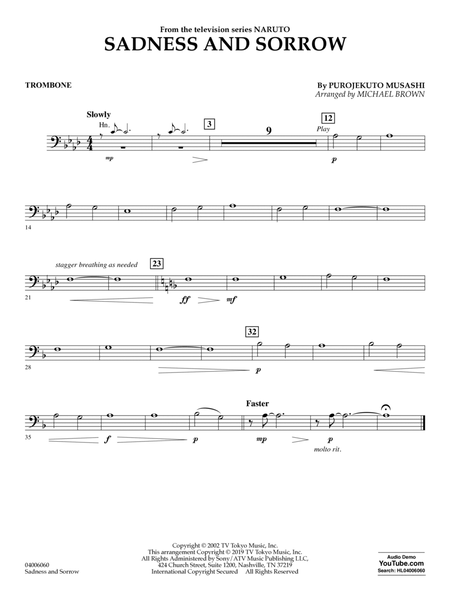 Sadness and Sorrow (from Naruto) (arr. Michael Brown) - Trombone