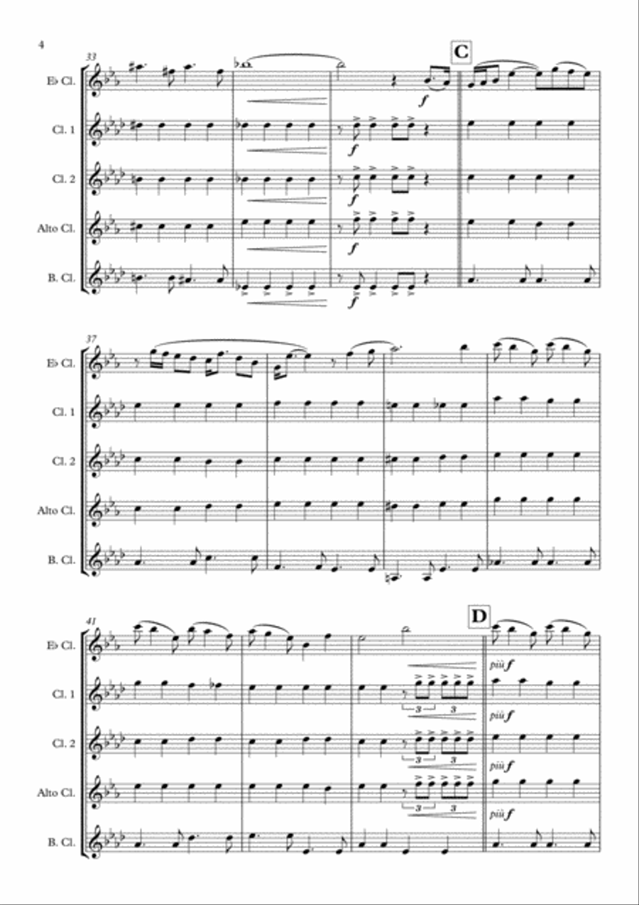 Tomorrow Tomorrow Woodwind Quintet scores gallery preview page 6