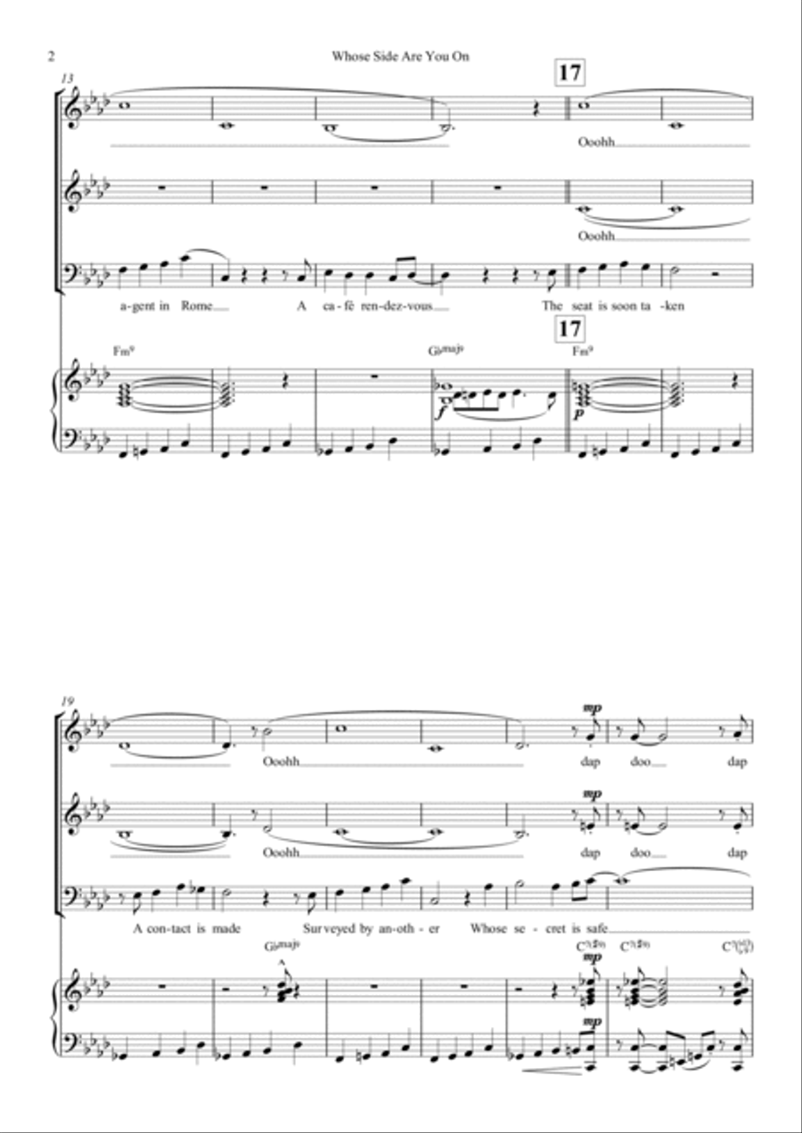 Whose Side Are You On 3-Part scores gallery preview page 2