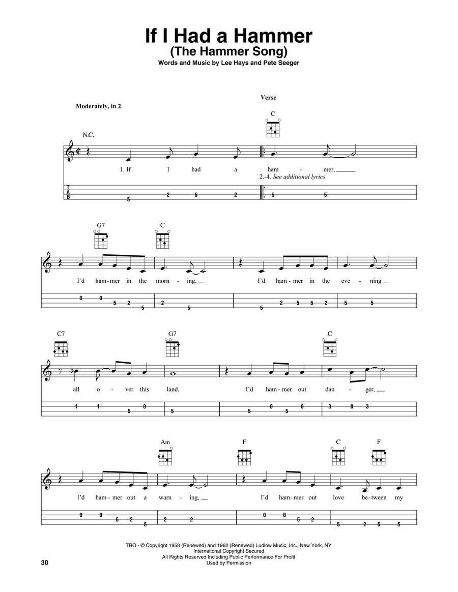 If I Had A Hammer (The Hammer Song)