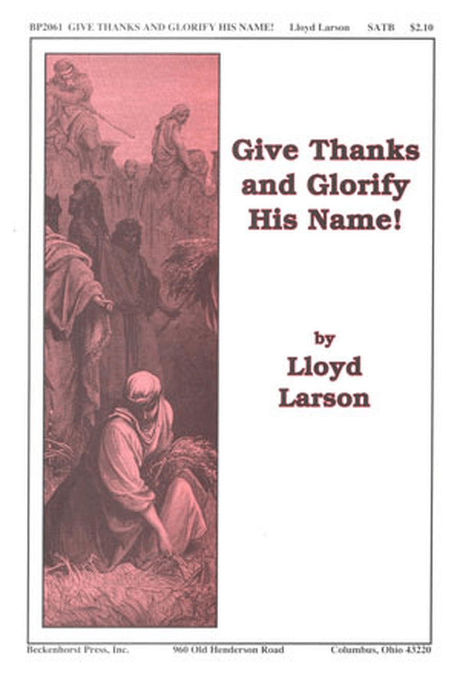 Give Thanks and Glorify His Name! 4-Part scores gallery preview page 1