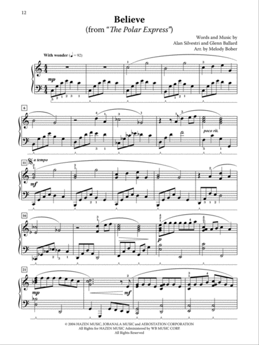 Popular Christmas Memories, Book 2 Piano Solo scores gallery preview page 4