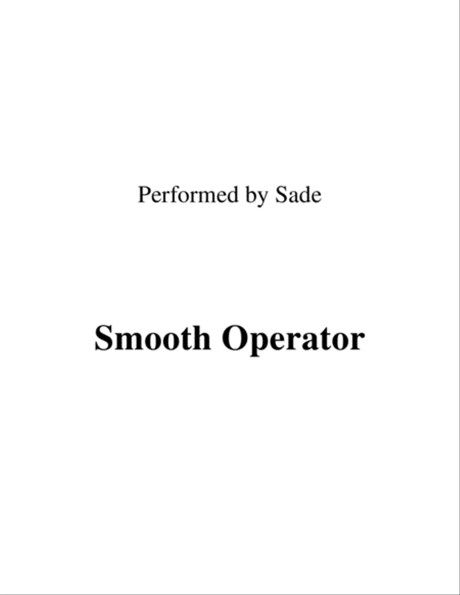 Smooth Operator Smooth Operator Small Ensemble scores gallery preview page 1