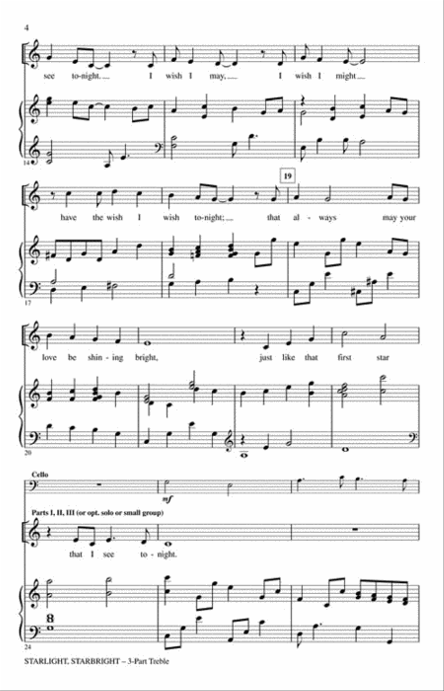 Starlight, Starbright Starlight, Starbright 3-Part scores gallery preview page 3