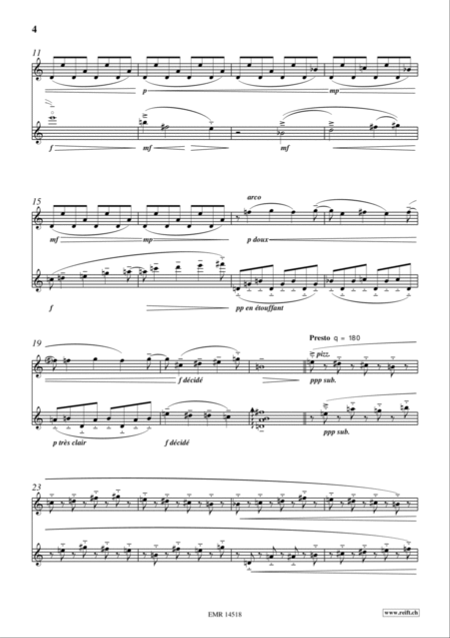 La-bas, sur la Mer Violin scores gallery preview page 3