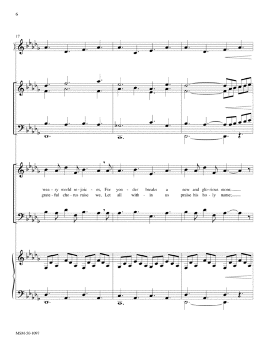 O Holy Night Choir scores gallery preview page 6