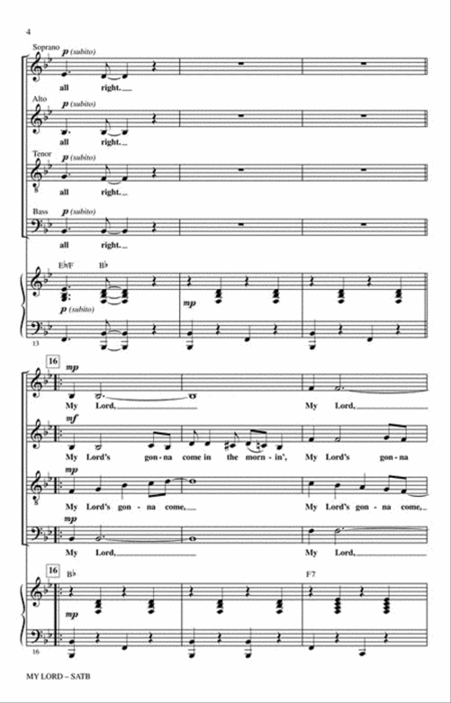 My Lord 4-Part scores gallery preview page 3