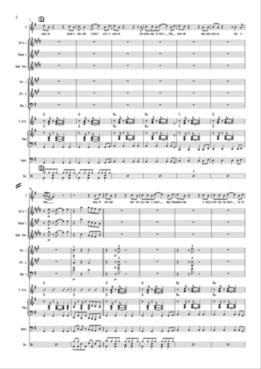 Do You Believe In Love Jazz Ensemble scores gallery preview page 3