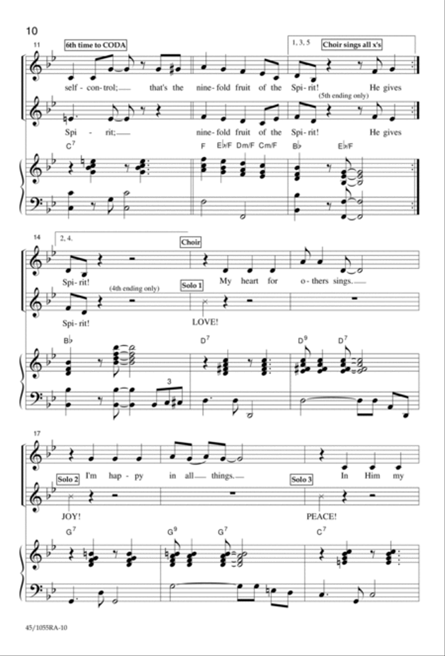 Inside Out (Digital Download) Choir scores gallery preview page 8
