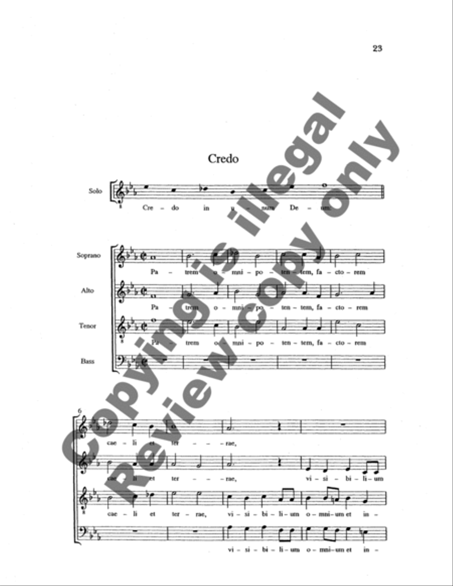Messa a 4 voci 4-Part scores gallery preview page 13