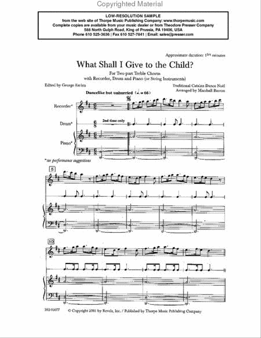 What Shall I Give To The Child 3-Part scores gallery preview page 2
