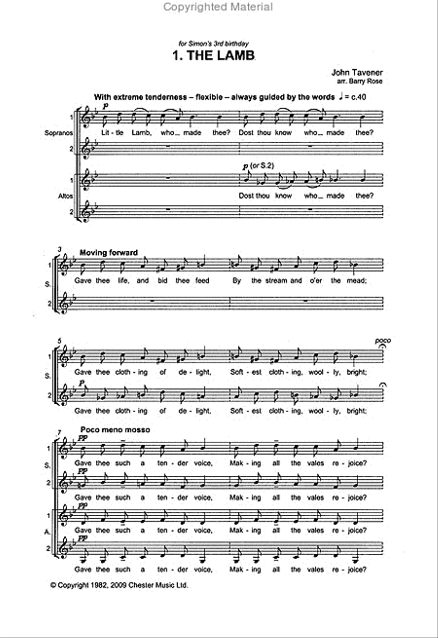 Choral Music for Upper Voices SSA scores gallery preview page 2