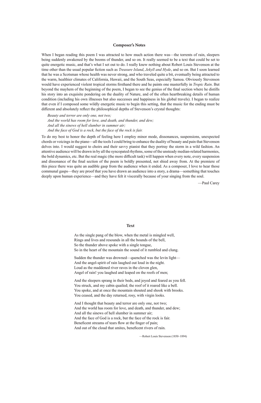 Tropic Rain Tropic Rain Choir scores gallery preview page 4