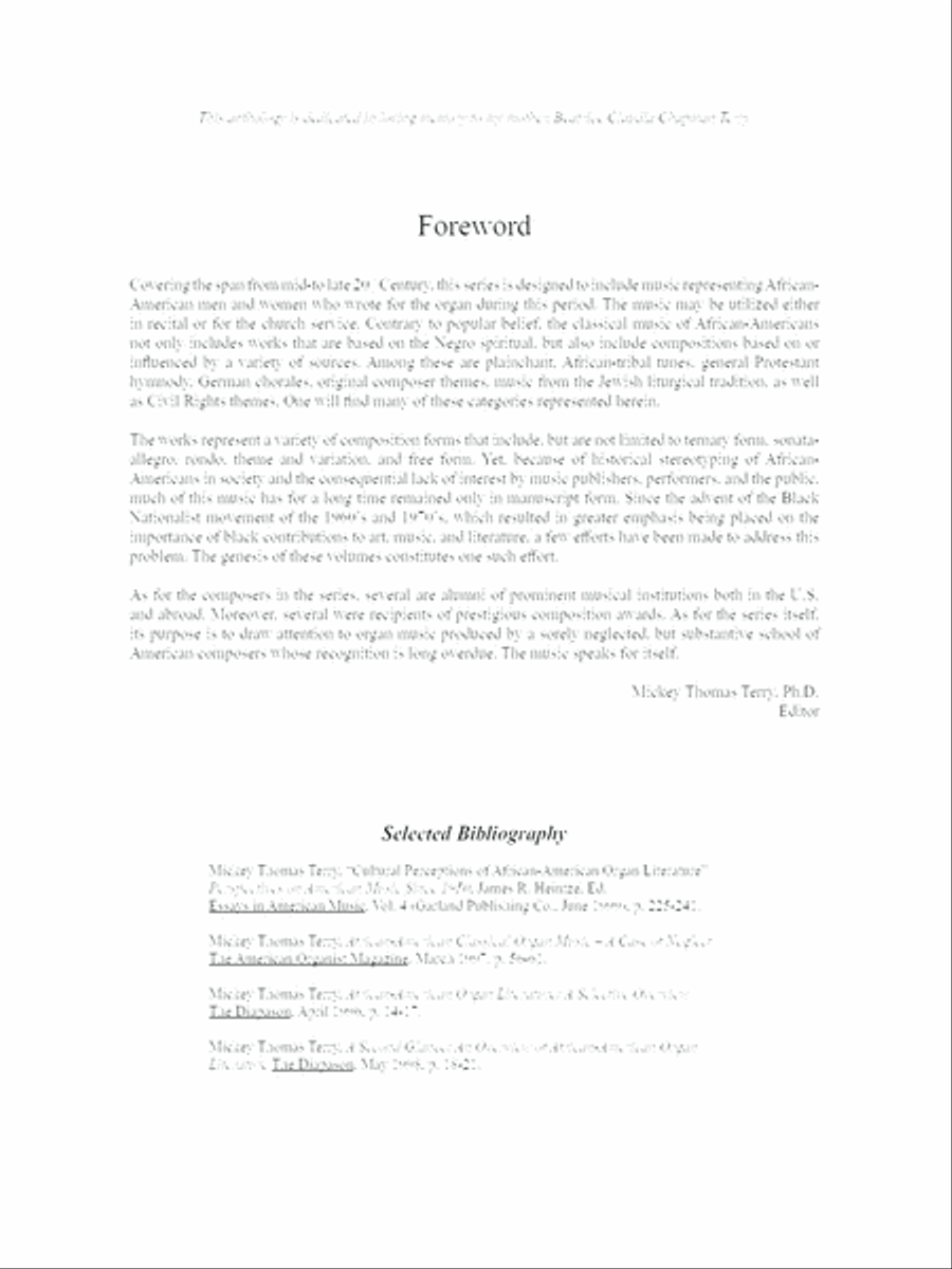 African-American Organ Music Anthology, Volume 11 Organ scores gallery preview page 3