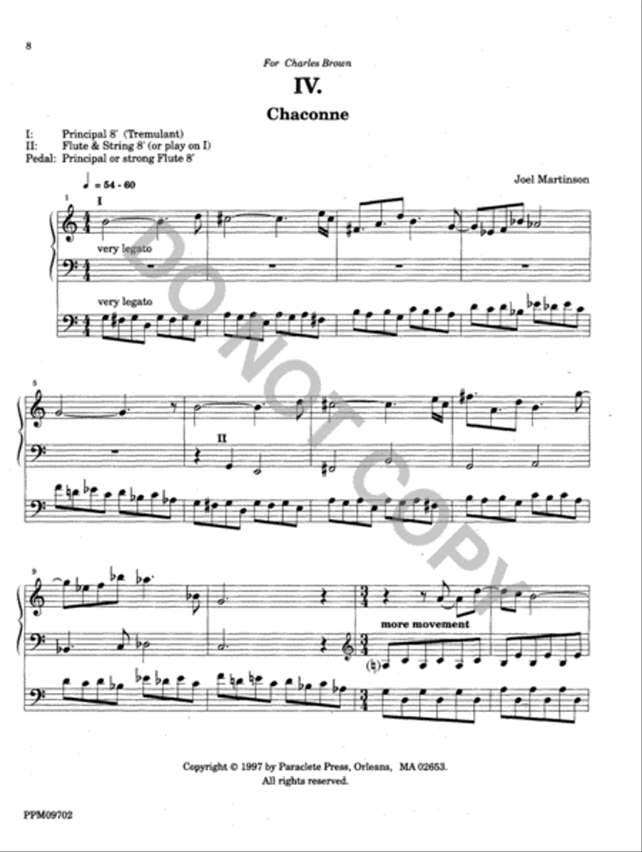Twelve Organ Trios Organ scores gallery preview page 8