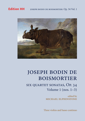 Book cover for Six quartet sonatas, op.34, vol. 1