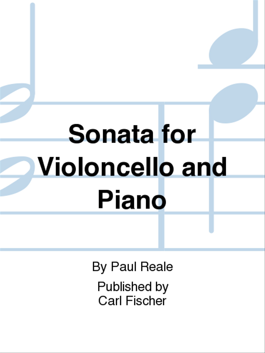 Sonata for Violoncello and Piano Piano Accompaniment scores gallery preview page 1
