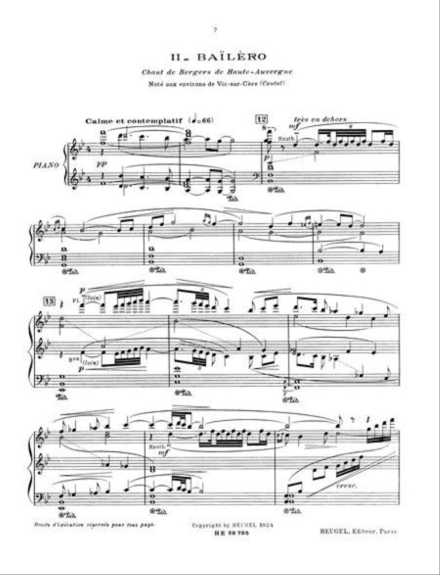 Joseph Canteloube: Chants d'Auvergne Vol.1 Voice Solo scores gallery preview page 2