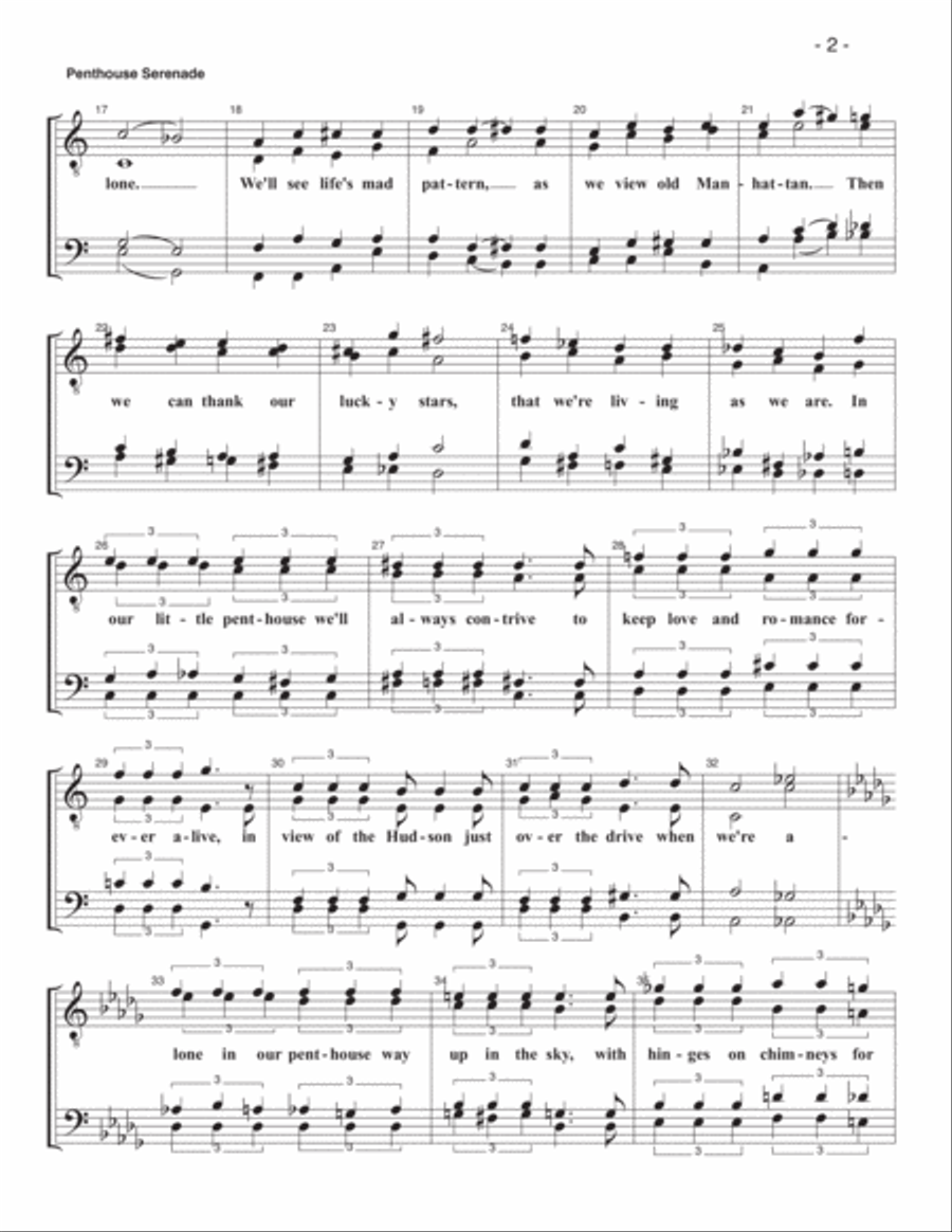 Penthouse Serenade Penthouse Serenade TTBB scores gallery preview page 2
