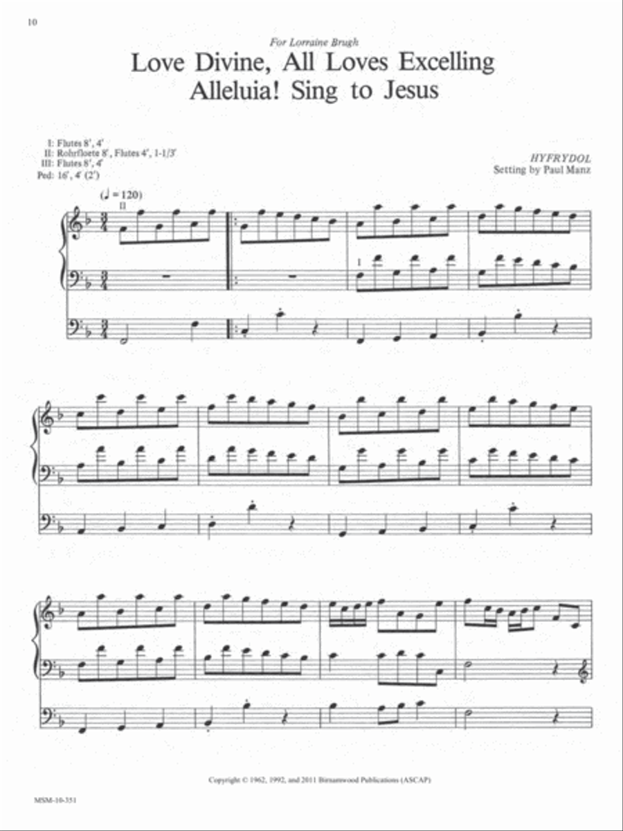 Ten Chorale Improvisations, Set 1 Organ scores gallery preview page 5