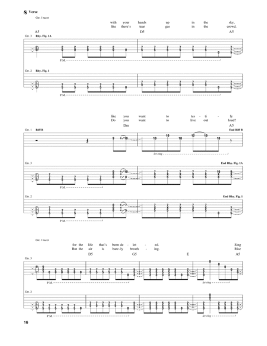Revolution Radio Electric Guitar scores gallery preview page 2