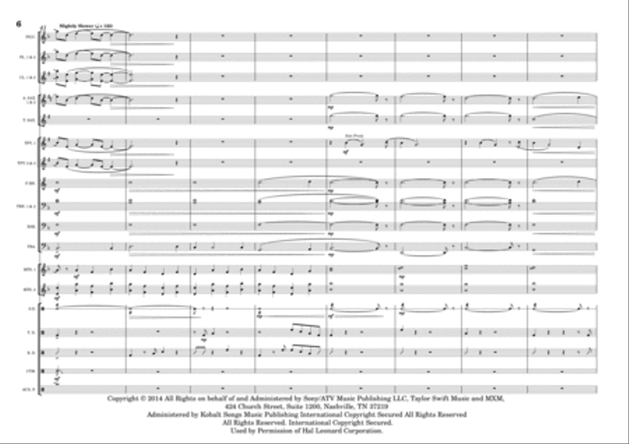 New Romantics New Romantics Marching Band scores gallery preview page 6