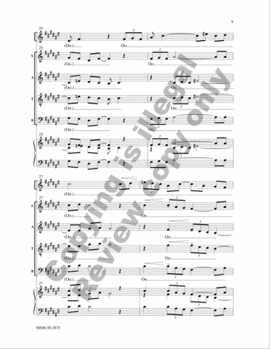 Jesus Walked This Lonesome Valley 4-Part scores gallery preview page 8