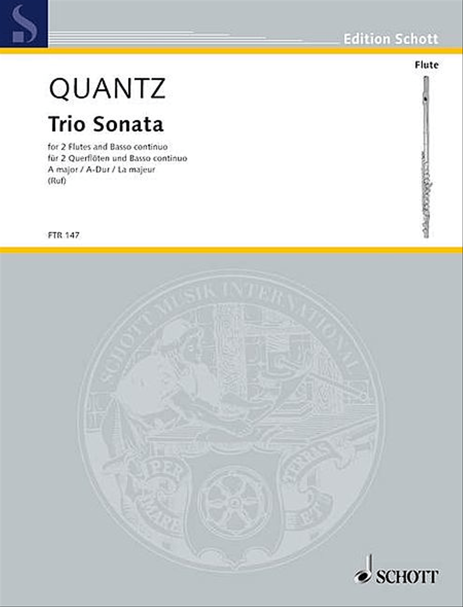 Trio Sonata in A Major Flute Solo scores gallery preview page 1