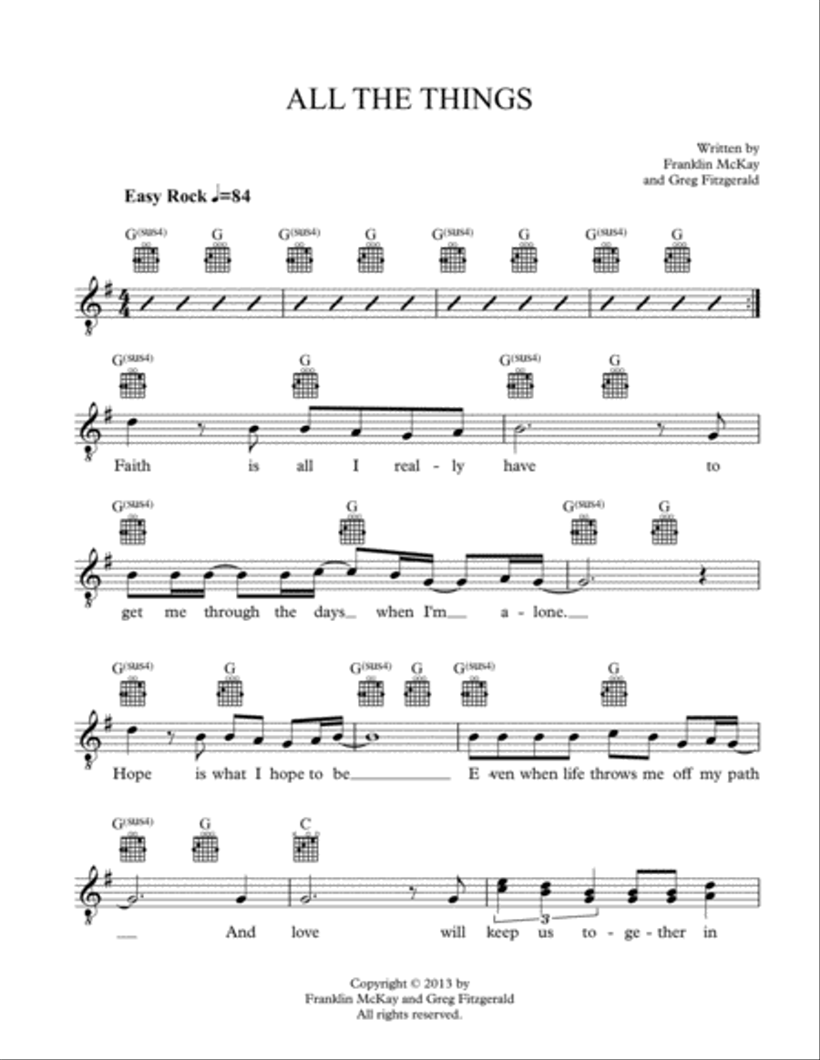 All The Things You Gave Me Voice scores gallery preview page 1