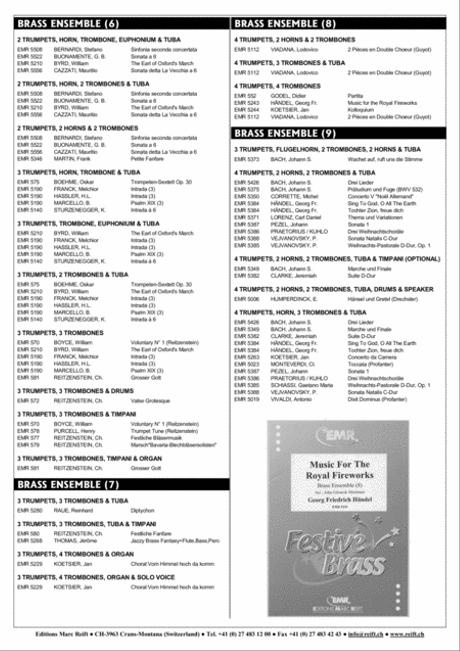 Wedding March Brass Ensemble scores gallery preview page 8