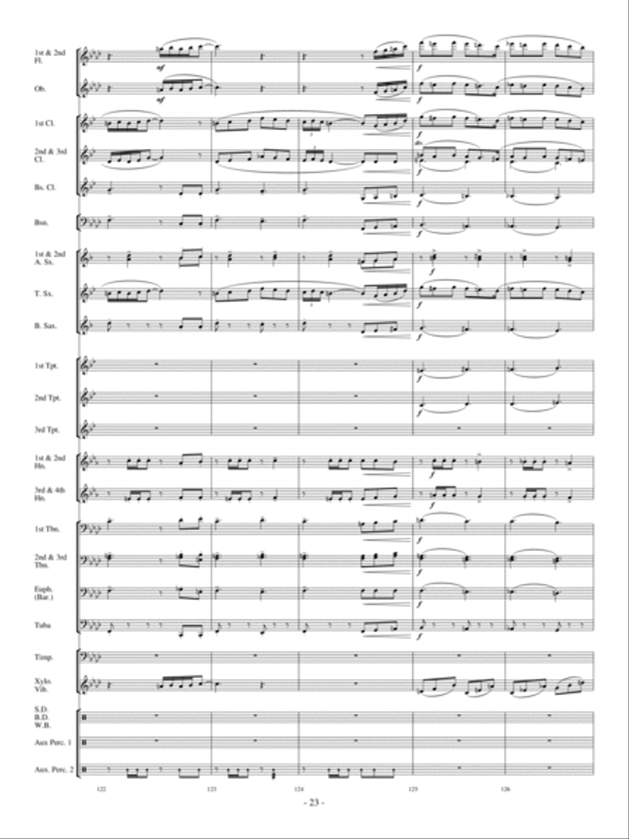 Costa del Sol Concert Band scores gallery preview page 22