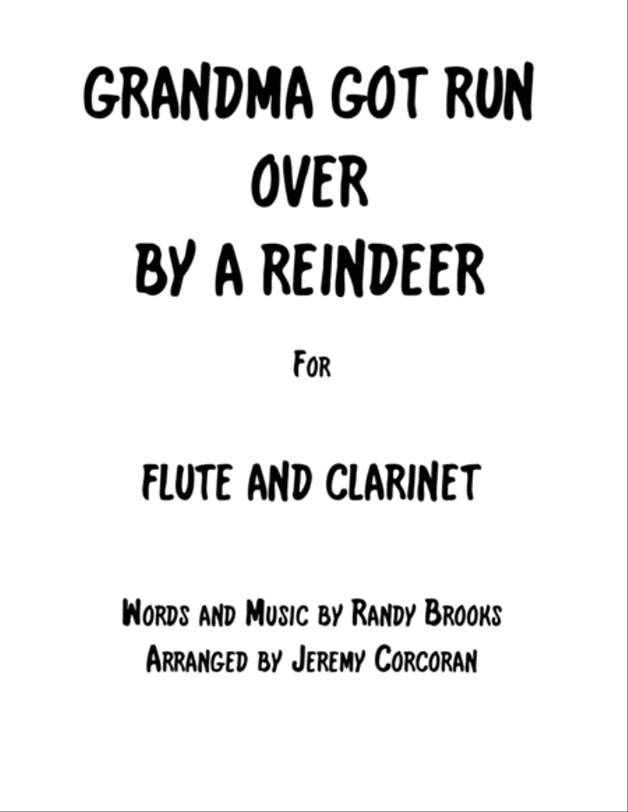 Grandma Got Run Over By A Reindeer Woodwind Duet scores gallery preview page 1