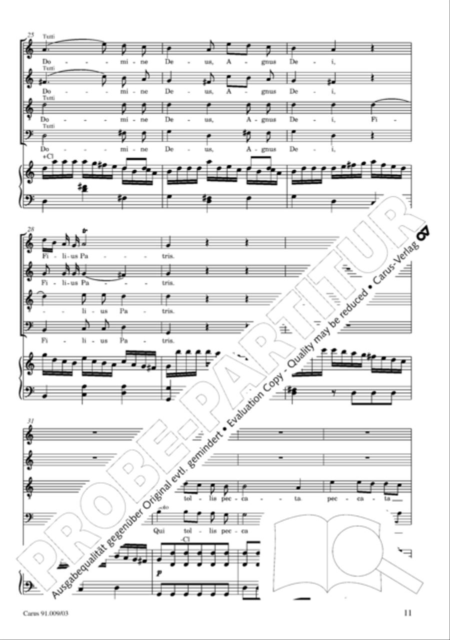 Missa Sancti Gabrielis 4-Part scores gallery preview page 12