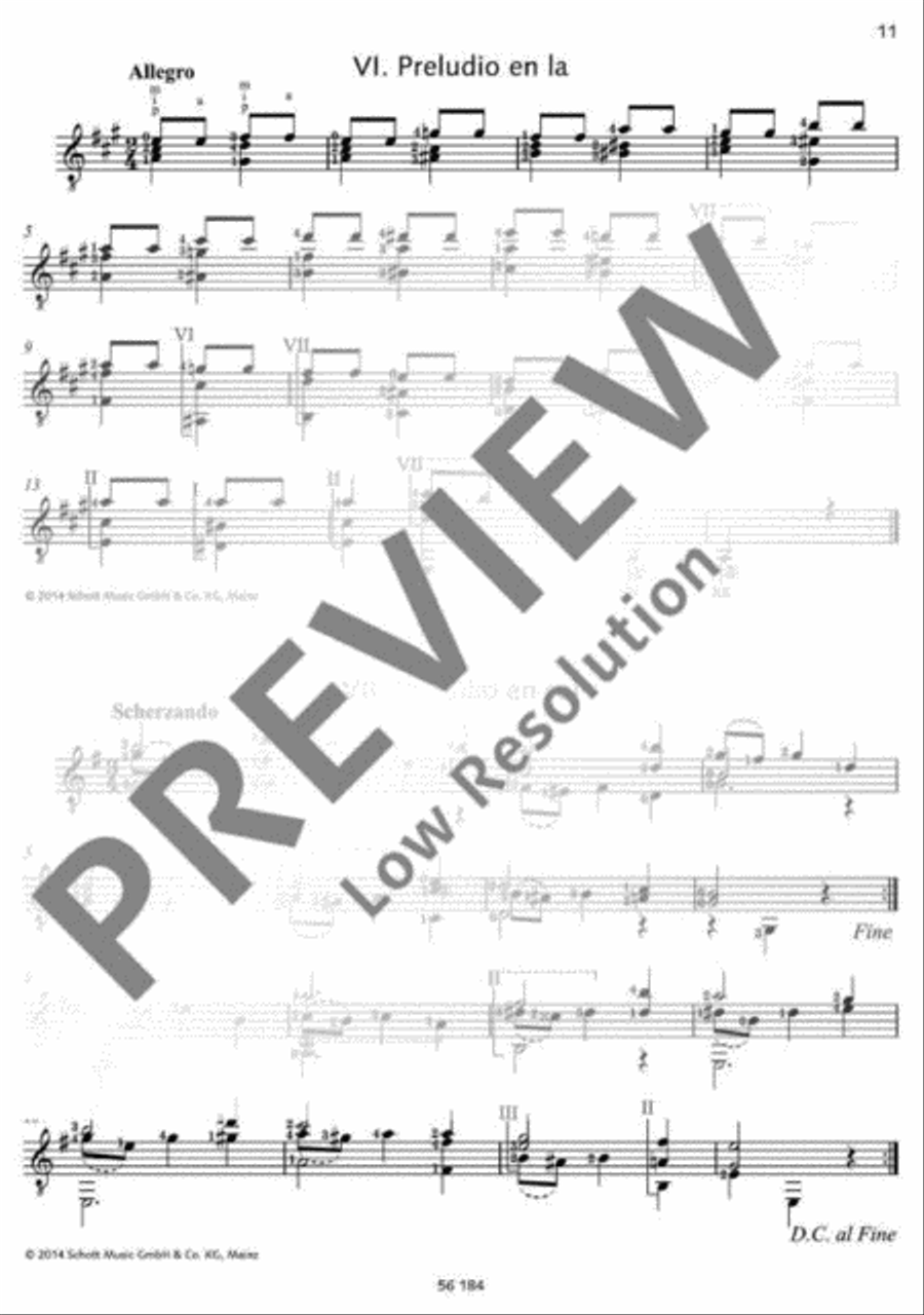 Tárrega for Guitar Classical Guitar scores gallery preview page 12
