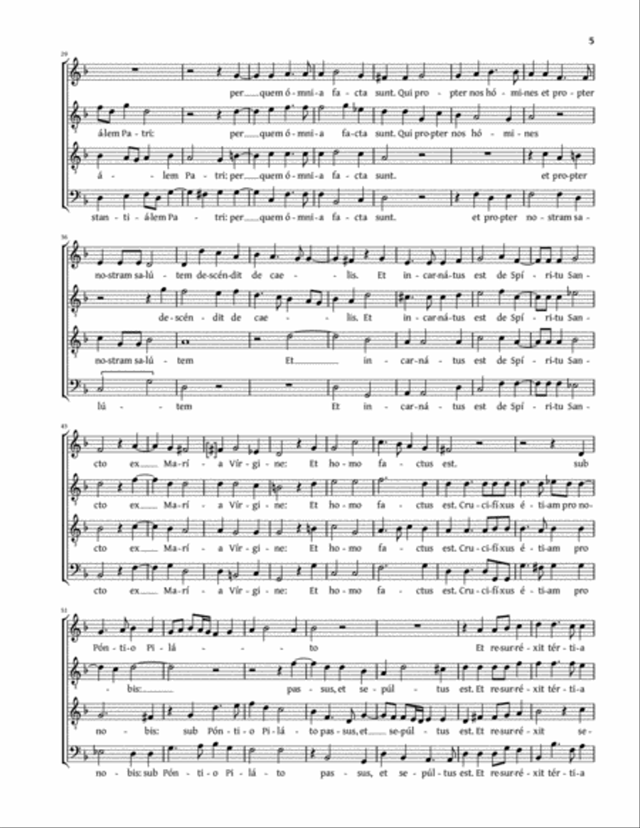 Missa brevis (Rota) 4-Part scores gallery preview page 5