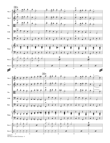 We Need A Little Christmas (from Mame) - Conductor Score (Full Score)