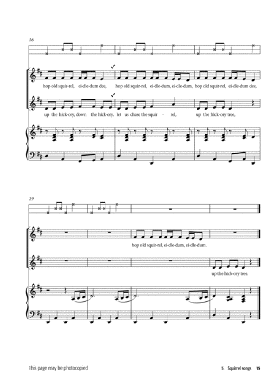 Young Voiceworks Unison Choir scores gallery preview page 24