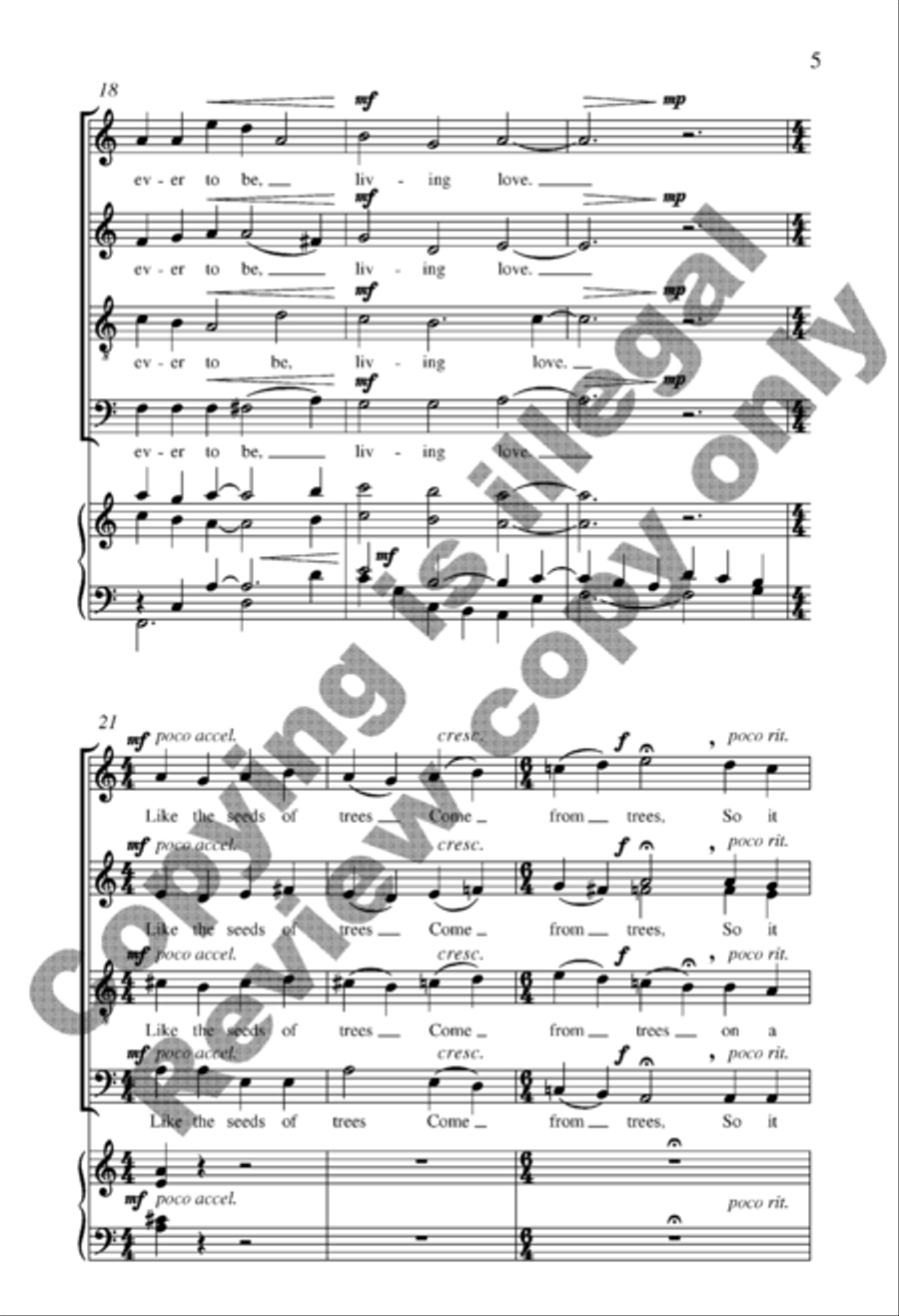 Ever Love Ever Love 4-Part scores gallery preview page 12
