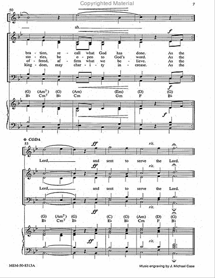 We Are One in Christ 4-Part scores gallery preview page 5