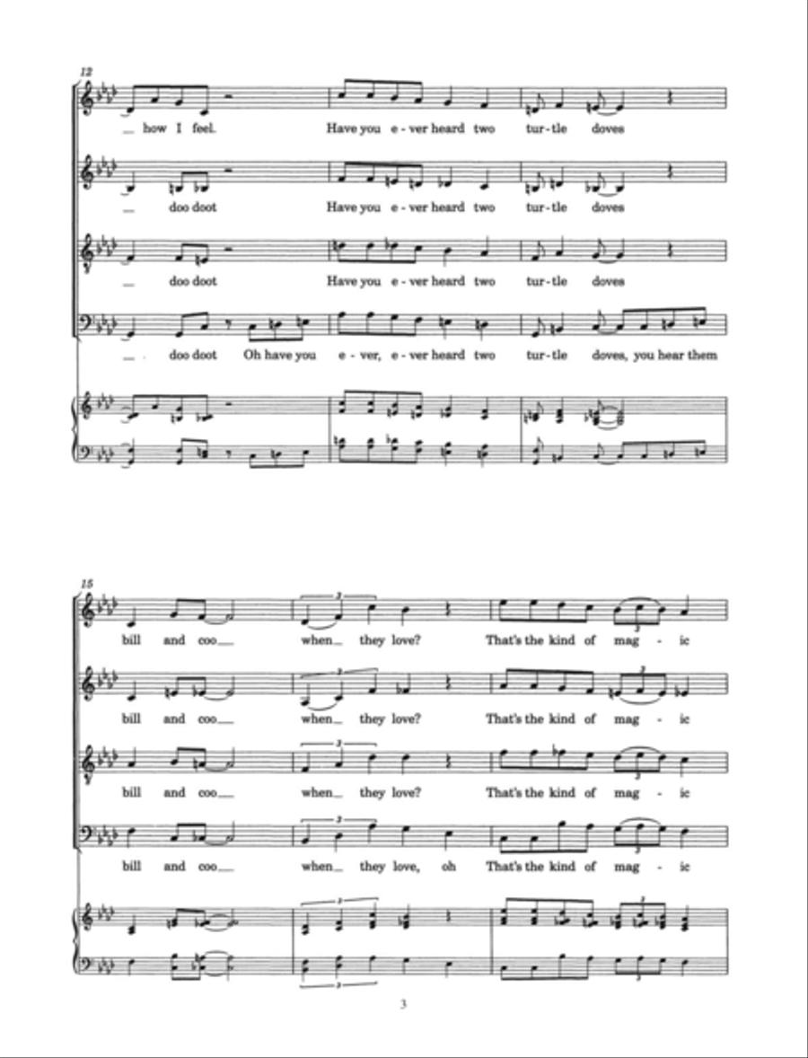 Lullaby Of Birdland (arr. Alexander L'Estrange) Choir scores gallery preview page 3