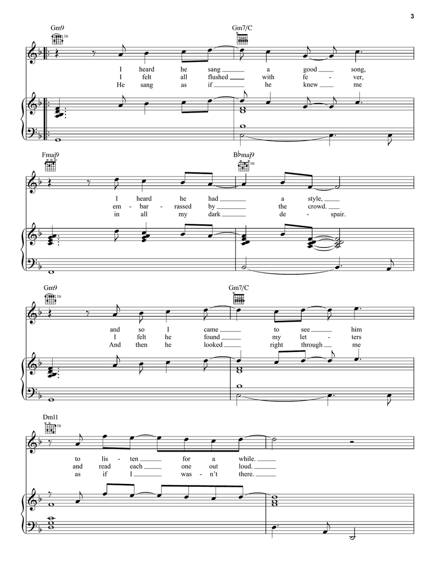 Killing Me Softly With His Song Acoustic Guitar scores gallery preview page 3