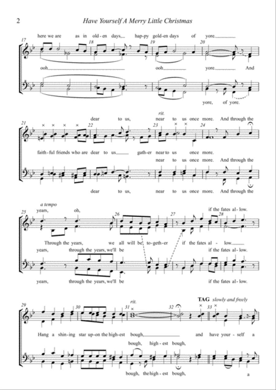 Have Yourself A Merry Little Christmas SSAA scores gallery preview page 2